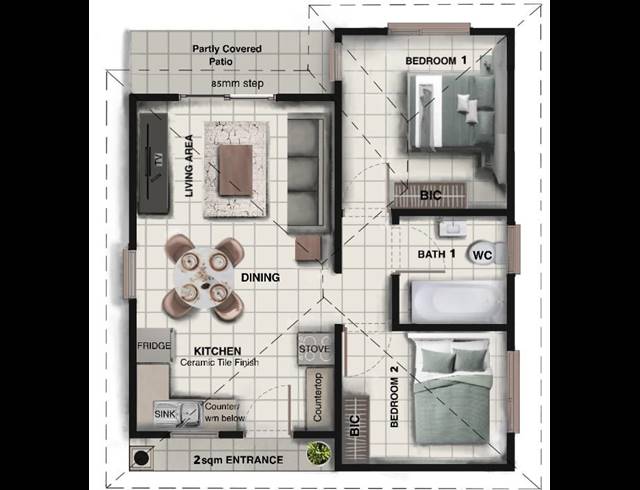 2 BEDROOM HOUSE FOR SALE IN DUNNOTTAR